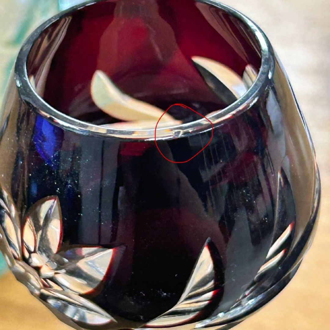 Рюмки из цветного хрусталя Lausitzer Германия, ручная работа. Цена за 4 шт. Картинка 9